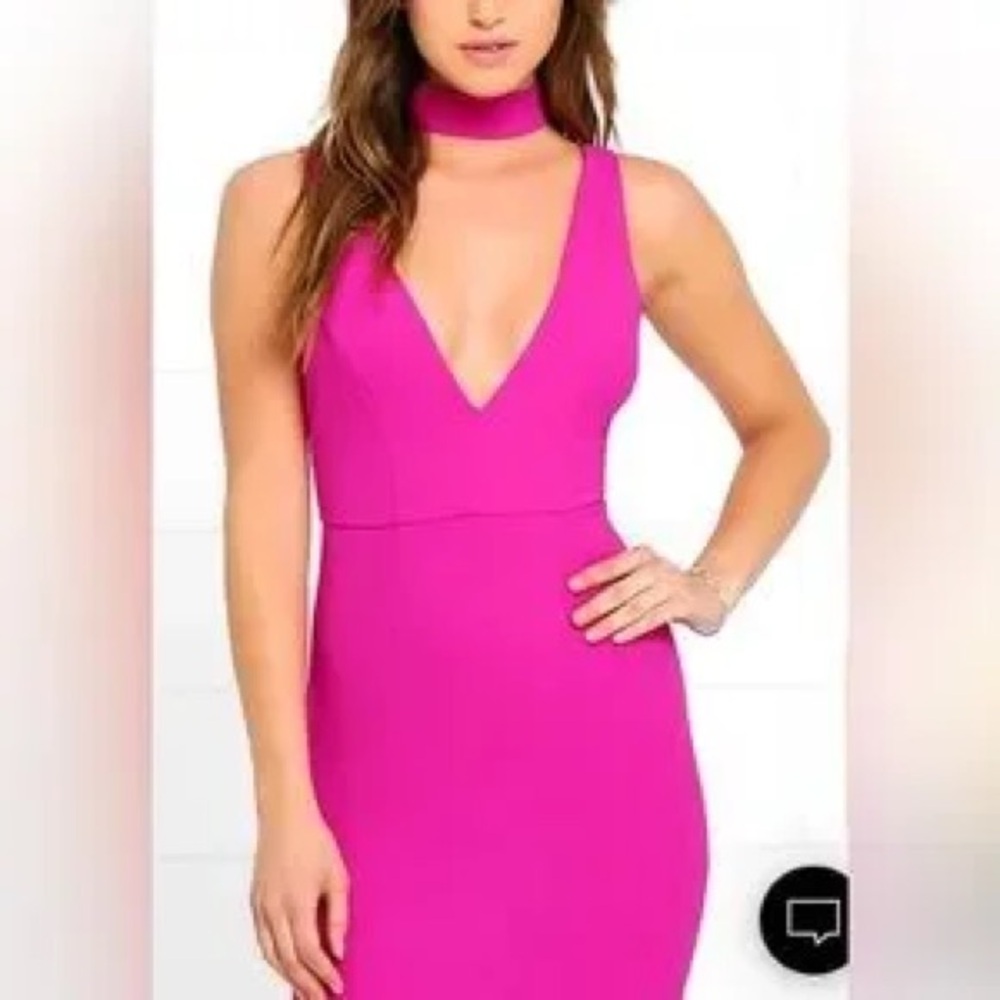 Elegant Pink Sleeveless Dress